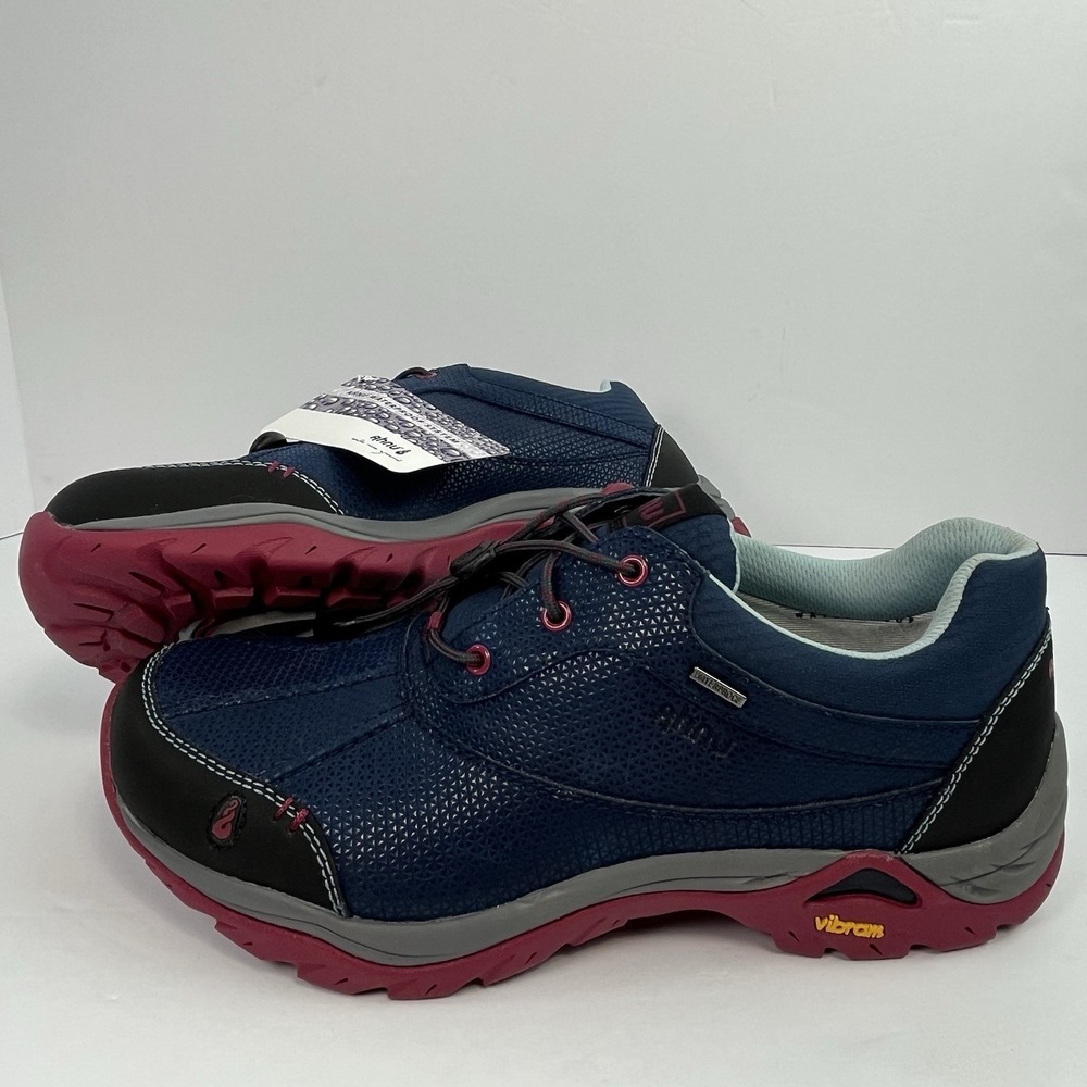 Ahnu Calaveras Women's Size 8.5 Waterproof Muir Woods Vibram Hiking Shoes Blue